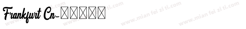 Frankfurt Cn字体转换